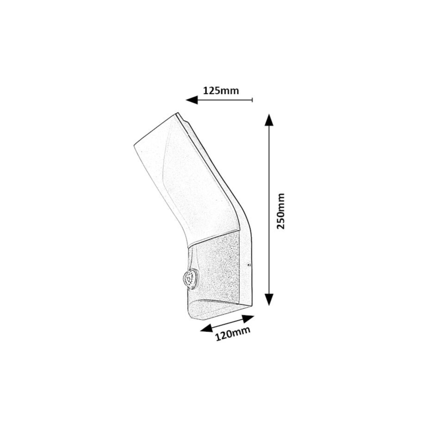 Rabalux - LED Venkovní nástěnné svítidlo se senzorem LED/10W/230V IP54