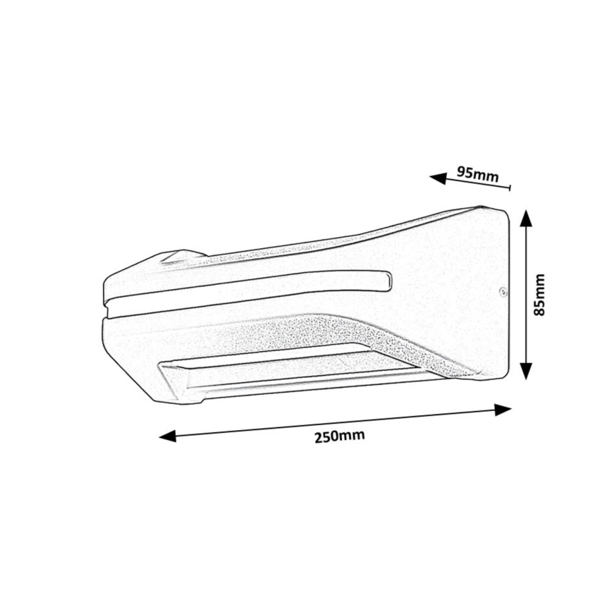 Rabalux - LED Venkovní nástěnné svítidlo LED/20W/230V IP54