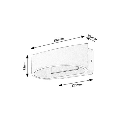 Rabalux - LED Venkovní nástěnné svítidlo LED/9W/230V IP54 hnědá
