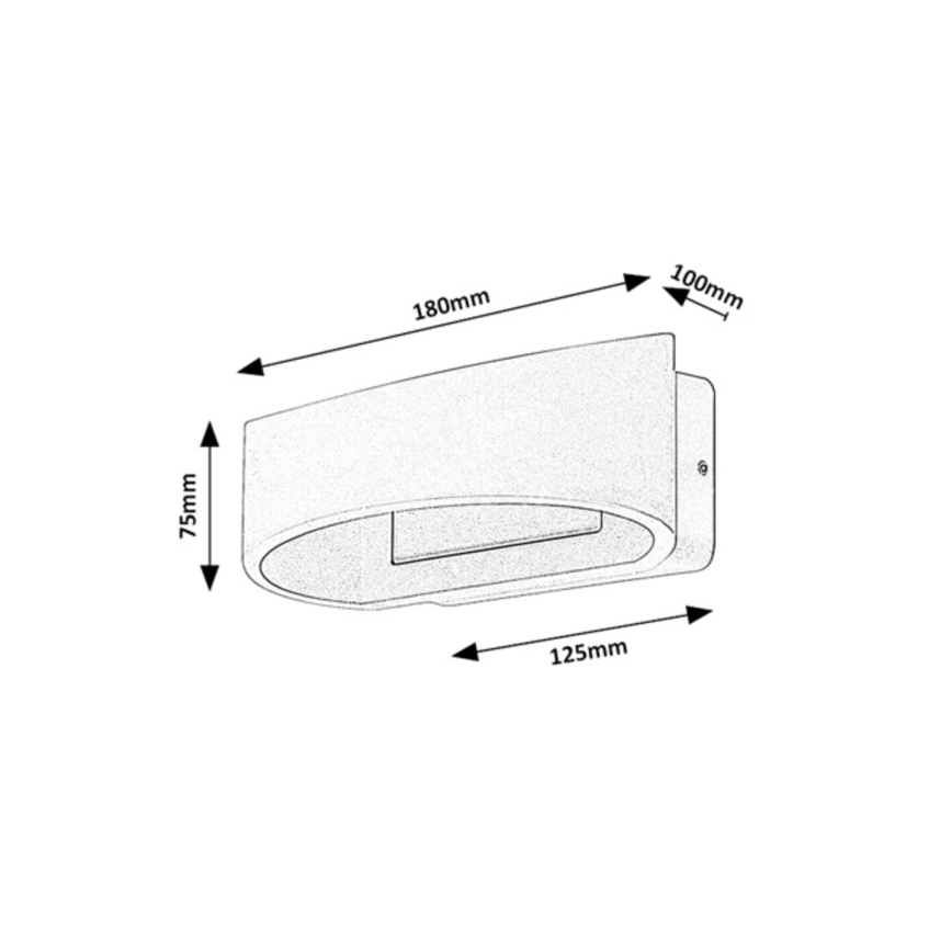 Rabalux - LED Venkovní nástěnné svítidlo LED/9W/230V IP54 hnědá
