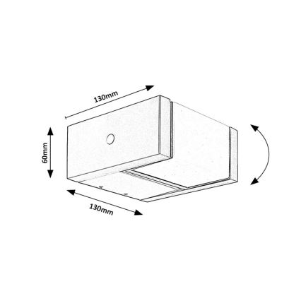 Rabalux - LED Venkovní nástěnné svítidlo LED/10W/230V IP54