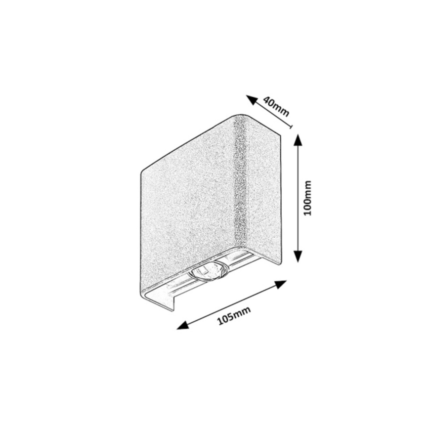 Rabalux - LED Venkovní nástěnné svítidlo 2W/230V 2000/2700/4000K IP65