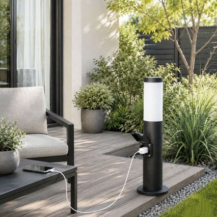 Rabalux - Venkovní lampa se zásuvkou 1xE27/25W/230V IP44