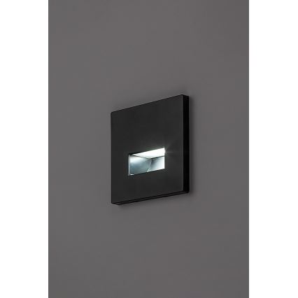 Rabalux - LED Schodišťové svítidlo LED/1W/230V 3000/4500/6500K černá