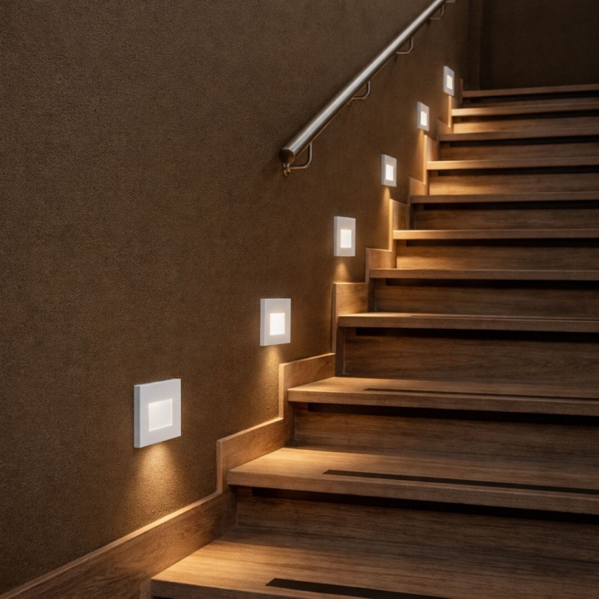 Rabalux - LED Schodišťové svítidlo LED/1W/230V 3000/4500/6500K bílá