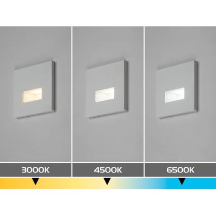 Rabalux - LED Schodišťové svítidlo LED/1W/230V 3000/4500/6500K bílá