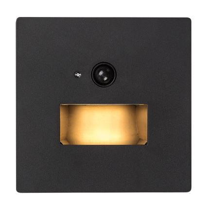 Rabalux - LED Schodišťové svítidlo se senzorem pohybu a soumraku LED/1W/230V 3000/4500/6500K černá