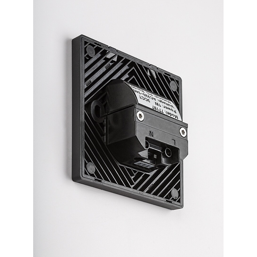 Rabalux - LED Schodišťové svítidlo se senzorem pohybu a soumraku LED/1W/230V 3000/4500/6500K černá