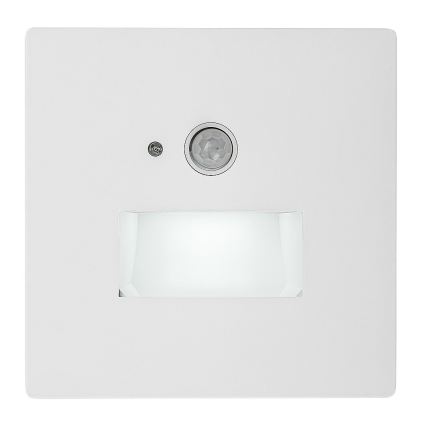 Rabalux - LED Schodišťové svítidlo se senzorem pohybu a soumraku LED/1W/230V 3000/4500/6500K bílá