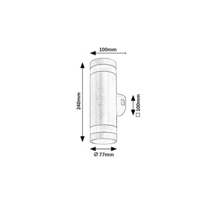 Rabalux - LED Venkovní nástěnné svítidlo LED/16W/230V IP65 hnědá