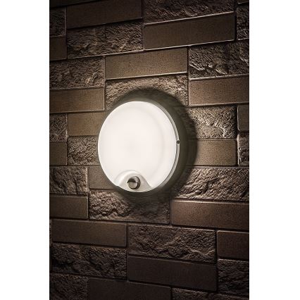 Rabalux - LED Venkovní nástěnné svítidlo se senzorem LED/18W/230V IP65 černá