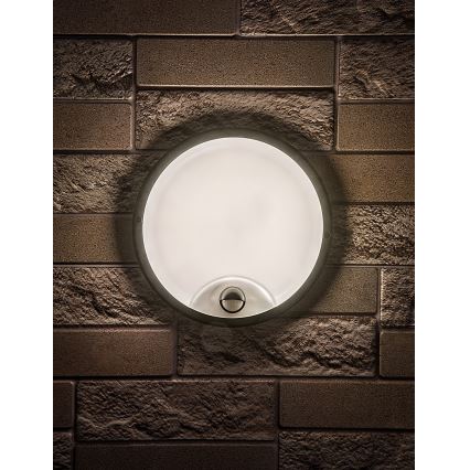 Rabalux - LED Venkovní nástěnné svítidlo se senzorem LED/18W/230V IP65 černá