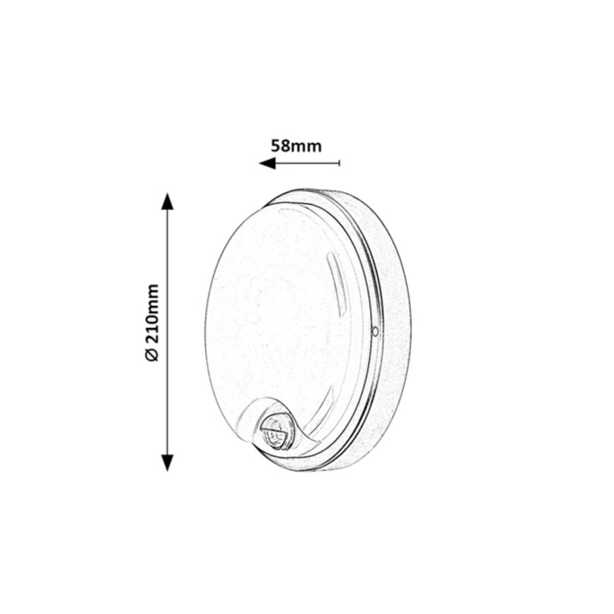 Rabalux - LED Venkovní nástěnné svítidlo se senzorem LED/18W/230V IP65 bílá