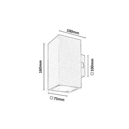 Rabalux - LED Venkovní nástěnné svítidlo LED/18W/230V 2700/4000/6500K IP65