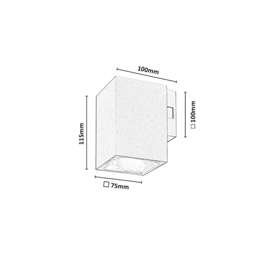 Rabalux - LED Venkovní nástěnné svítidlo LED/9W/230V 2700/4000/6500K IP65