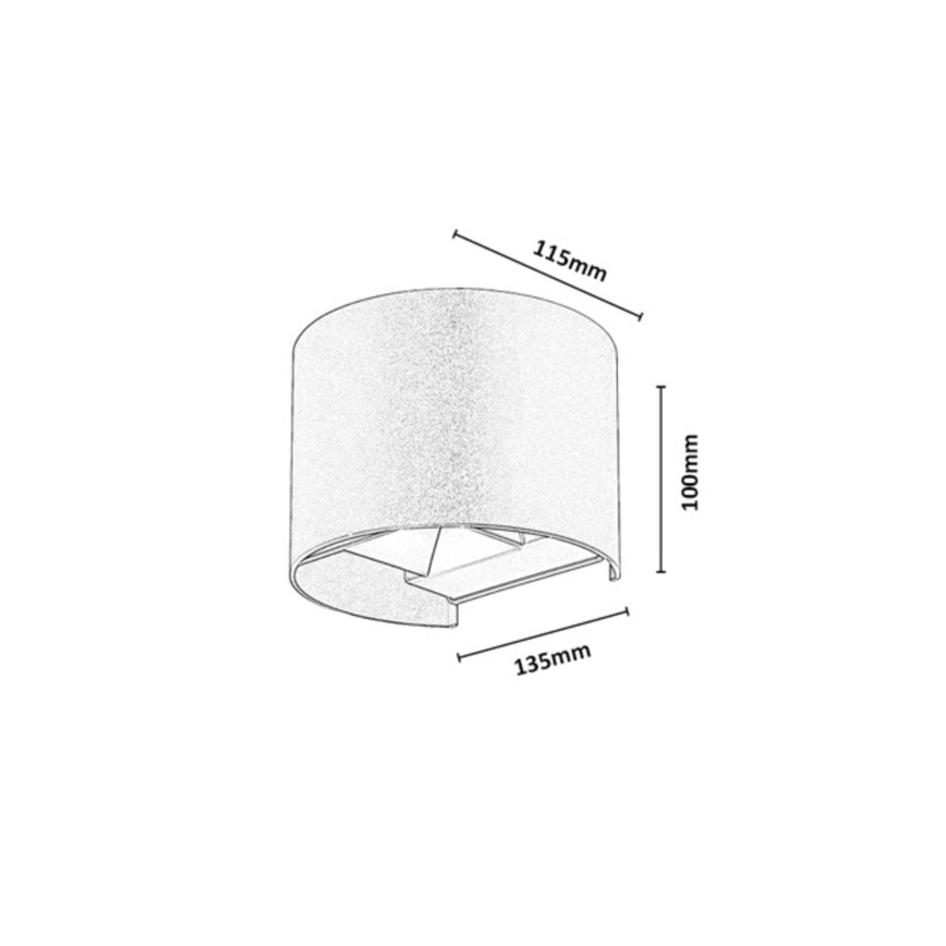 Rabalux - LED Venkovní nástěnné svítidlo LED/5W/230V 2700/4000/6500K IP54 béžová
