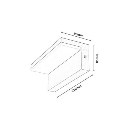 Rabalux - LED Venkovní nástěnné svítidlo LED/9W/230V IP54 béžová