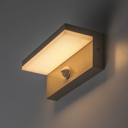 Rabalux - LED Venkovní nástěnné svítidlo se senzorem LED/9W/230V IP54 béžová
