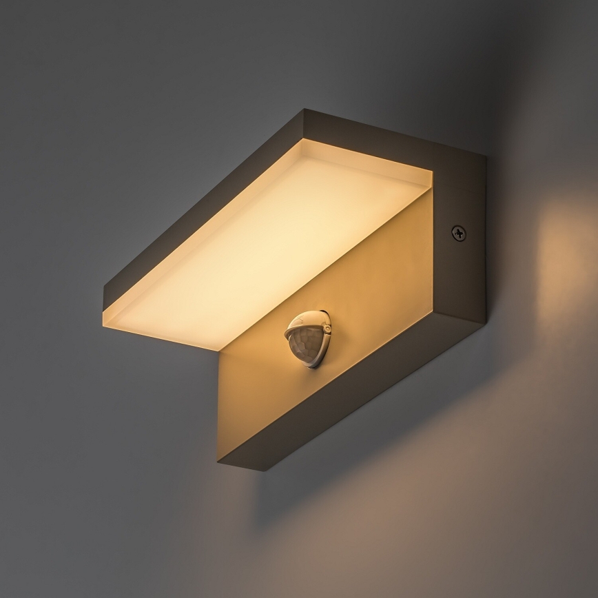 Rabalux - LED Venkovní nástěnné svítidlo se senzorem LED/9W/230V IP54 béžová