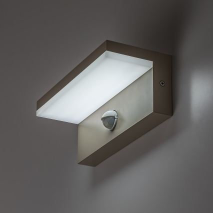Rabalux - LED Venkovní nástěnné svítidlo se senzorem LED/9W/230V IP54 béžová
