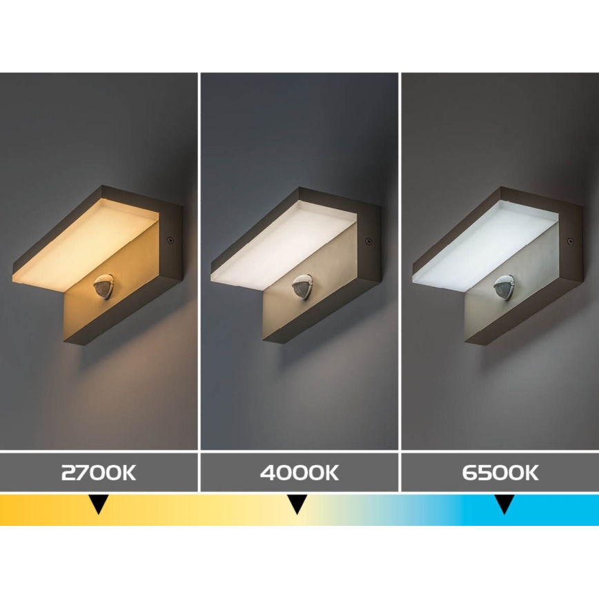 Rabalux - LED Venkovní nástěnné svítidlo se senzorem LED/9W/230V IP54 béžová