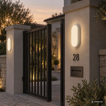Rabalux - LED Venkovní nástěnné svítidlo LED/14W/230V IP54 bílá