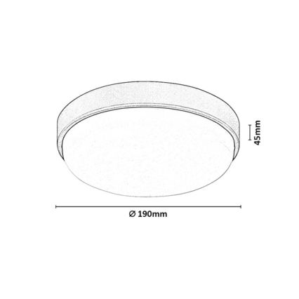 Rabalux - LED Venkovní stropní svítidlo LED/14W/230V IP54 bílá