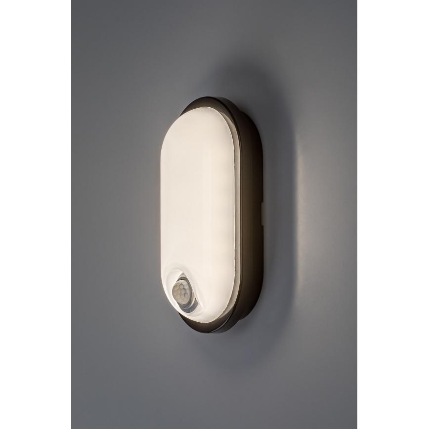 Rabalux - LED Venkovní stropní svítidlo se senzorem LED/15W/230V IP65 černá