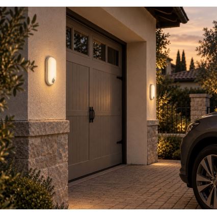 Rabalux - LED Venkovní stropní svítidlo se senzorem LED/15W/230V IP65 bílá