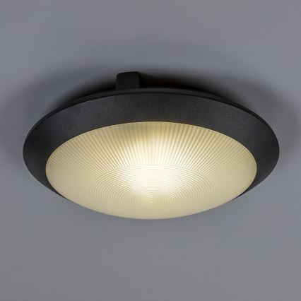 Rabalux - Venkovní stropní svítidlo 1xE27/9W/230V IP65 pr. 30 cm černá