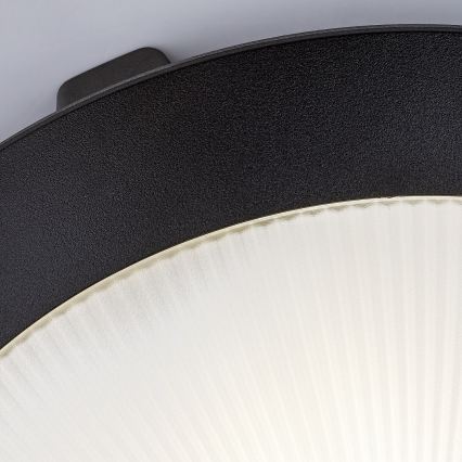 Rabalux - Venkovní stropní svítidlo se senzorem pohybu 1xE27/9W/230V IP65 pr. 30 cm černá