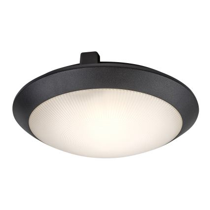 Rabalux - Venkovní stropní svítidlo se senzorem pohybu 1xE27/9W/230V IP65 pr. 30 cm černá