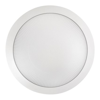 Rabalux - Venkovní stropní svítidlo se senzorem pohybu 1xE27/9W/230V IP65 pr. 30 cm bílá