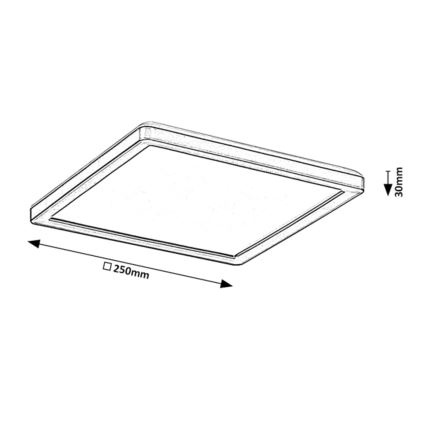 Rabalux - LED Stmívatelné venkovní stropní svítidlo LED/15W/230V Wi-Fi Tuya 2700-6500K IP44 + dálkové ovládání