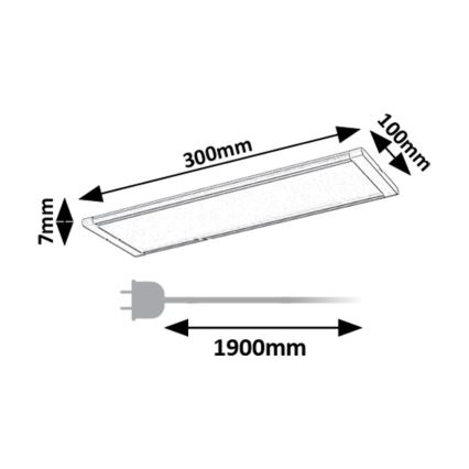 Rabalux - LED Podlinkové svítidlo se senzorem LED/6W/230V