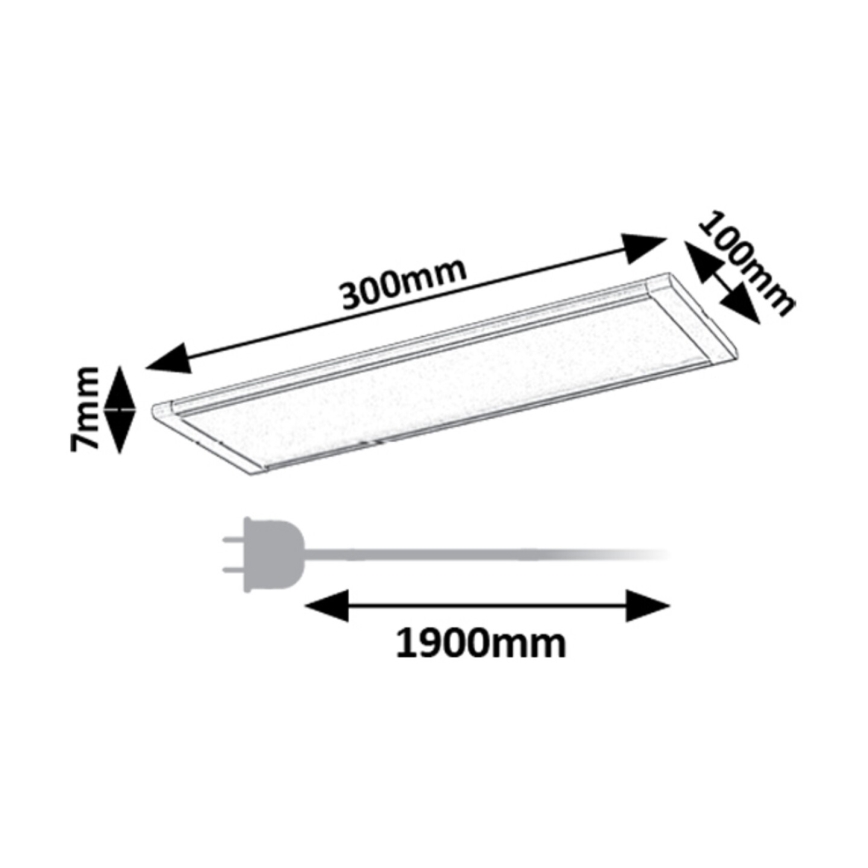 Rabalux - LED Podlinkové svítidlo se senzorem LED/6W/230V