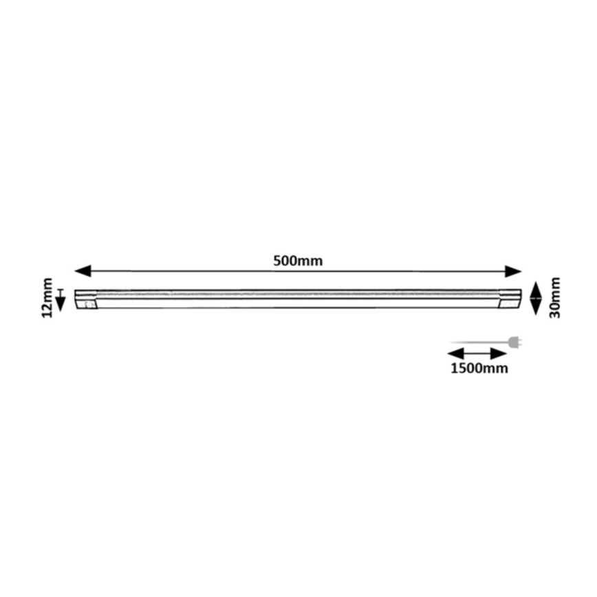 Rabalux - LED Stmívatelné podlinkové svítidlo se senzorem LED/8W/230V 3000K 50 cm
