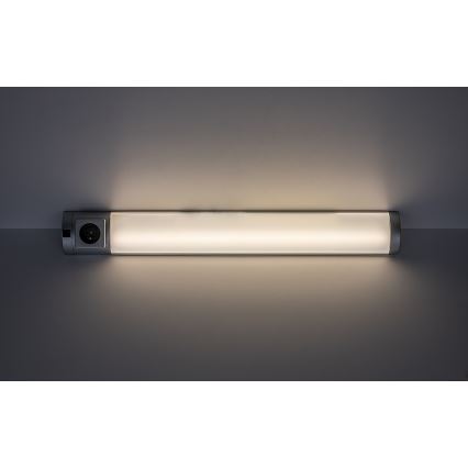 Rabalux - LED Podlinkové svítidlo se zásuvkou LED/8W/230V 4000K 68 cm stříbrná