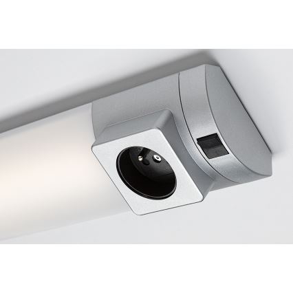 Rabalux - LED Podlinkové svítidlo se zásuvkou LED/8W/230V 4000K 68 cm stříbrná