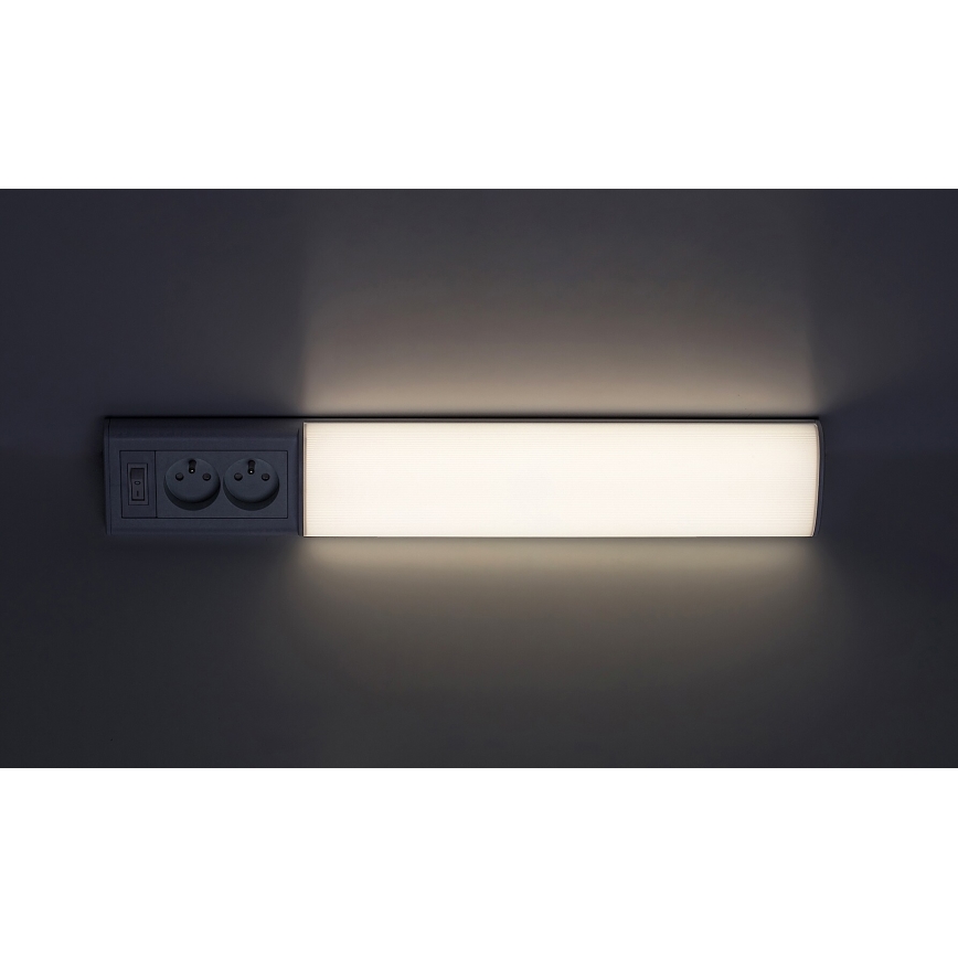Rabalux - LED Podlinkové svítidlo se zásuvkami LED/10W/230V 4000K 50 cm bílá
