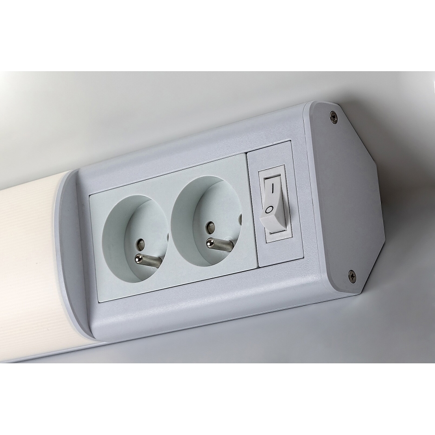Rabalux - LED Podlinkové svítidlo se zásuvkami LED/10W/230V 4000K 50 cm bílá