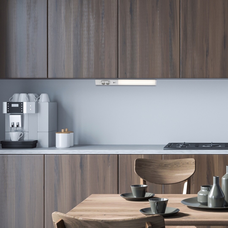 Rabalux - LED Podlinkové svítidlo se zásuvkami LED/18W/230V 4000K 60 cm bílá