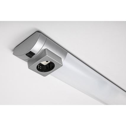 Rabalux - LED Podlinkové svítidlo se zásuvkou LED/5W/230V 4000K 45 cm matný chrom