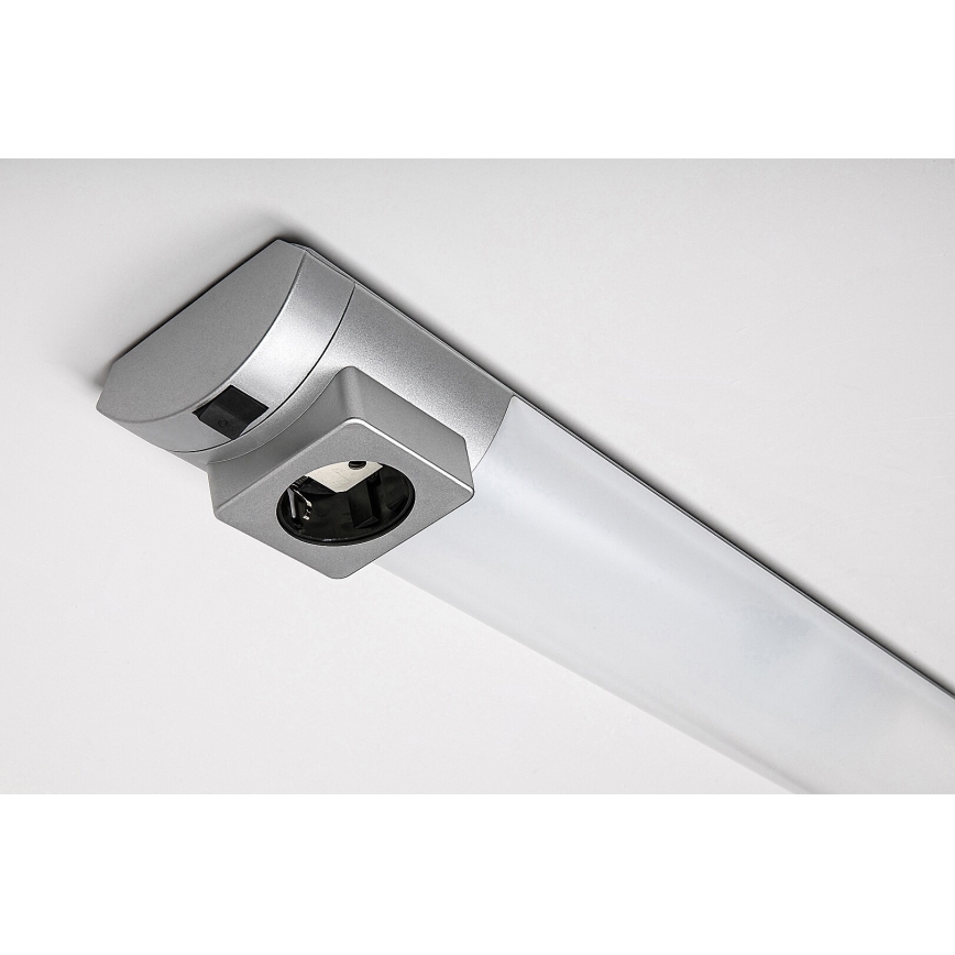 Rabalux - LED Podlinkové svítidlo se zásuvkou LED/5W/230V 4000K 45 cm matný chrom
