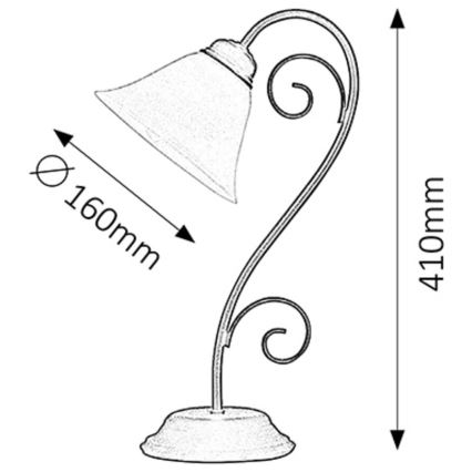 Rabalux - Stolní lampa 1xE14/40W/230V