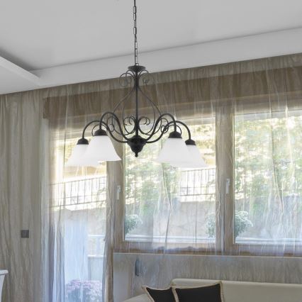 Rabalux - Lustr na řetězu 5xE14/40W/230V