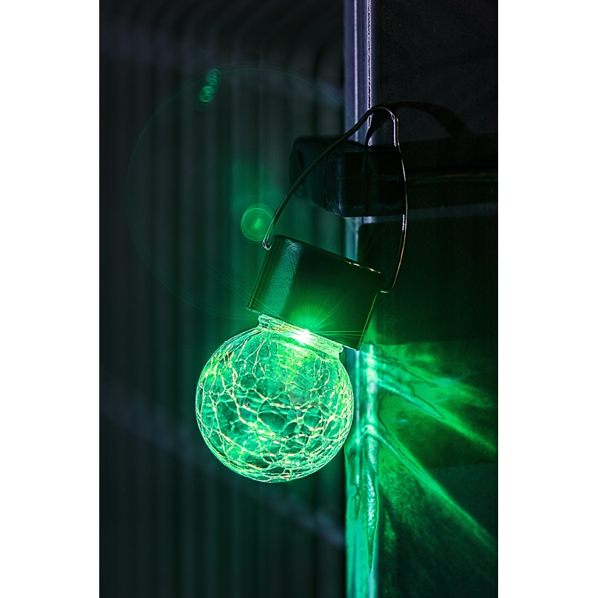 Rabalux - LED RGB Venkovní solární svítidlo s vypínačem LED/0,06W 60 mAh IP44