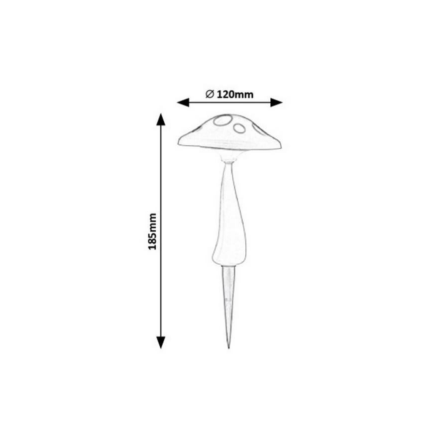 Rabalux - LED Venkovní solární svítidlo se senzorem LED/0,06W/1xAA IP44