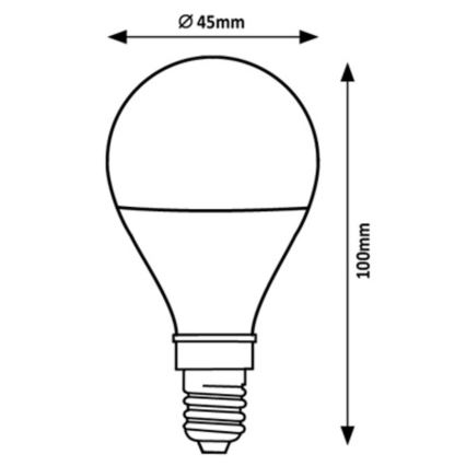 Rabalux - LED Žárovka G45 E14/2W/230V 3000K Energetická třída A