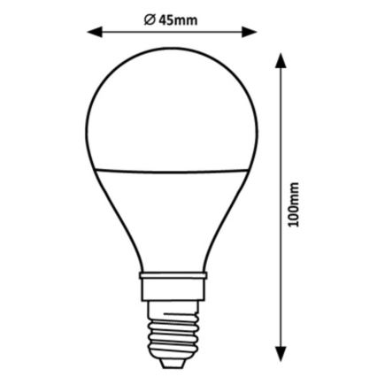 Rabalux - LED Žárovka G45 E14/2W/230V 4000K Energetická třída A